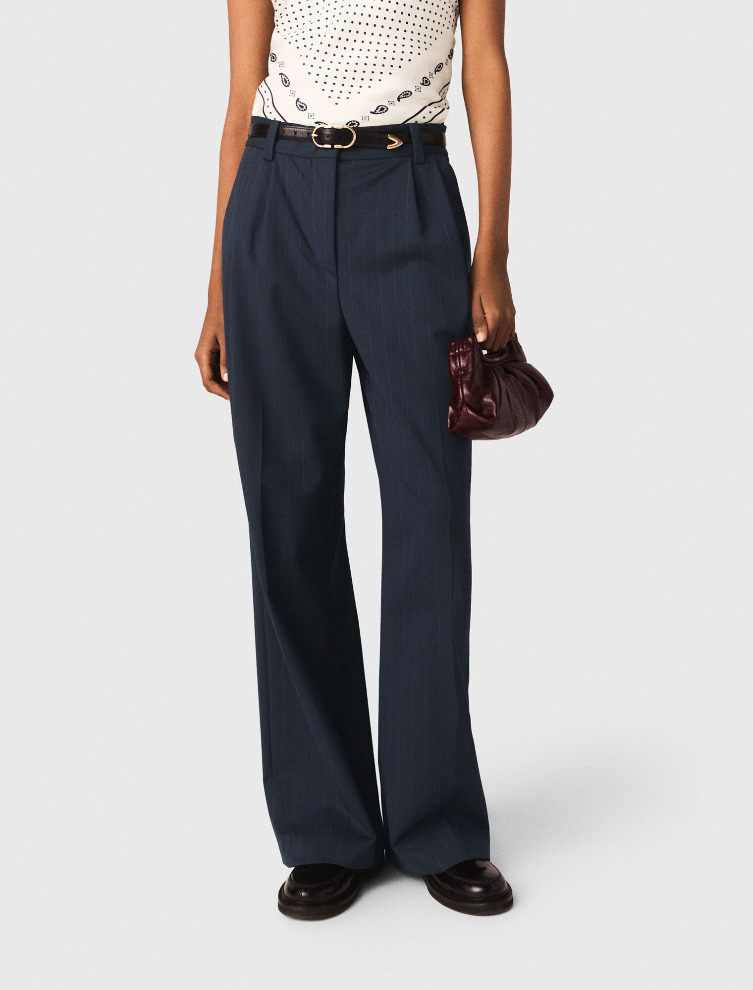 Gestreifte Anzughose