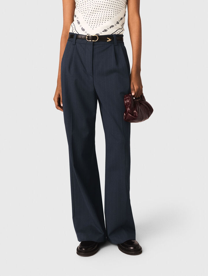 Gestreifte Anzughose