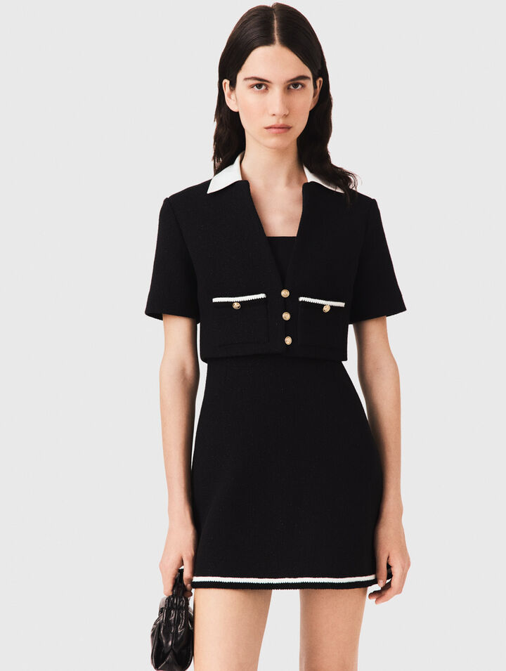 2-in-1 Tweed-Kleid
