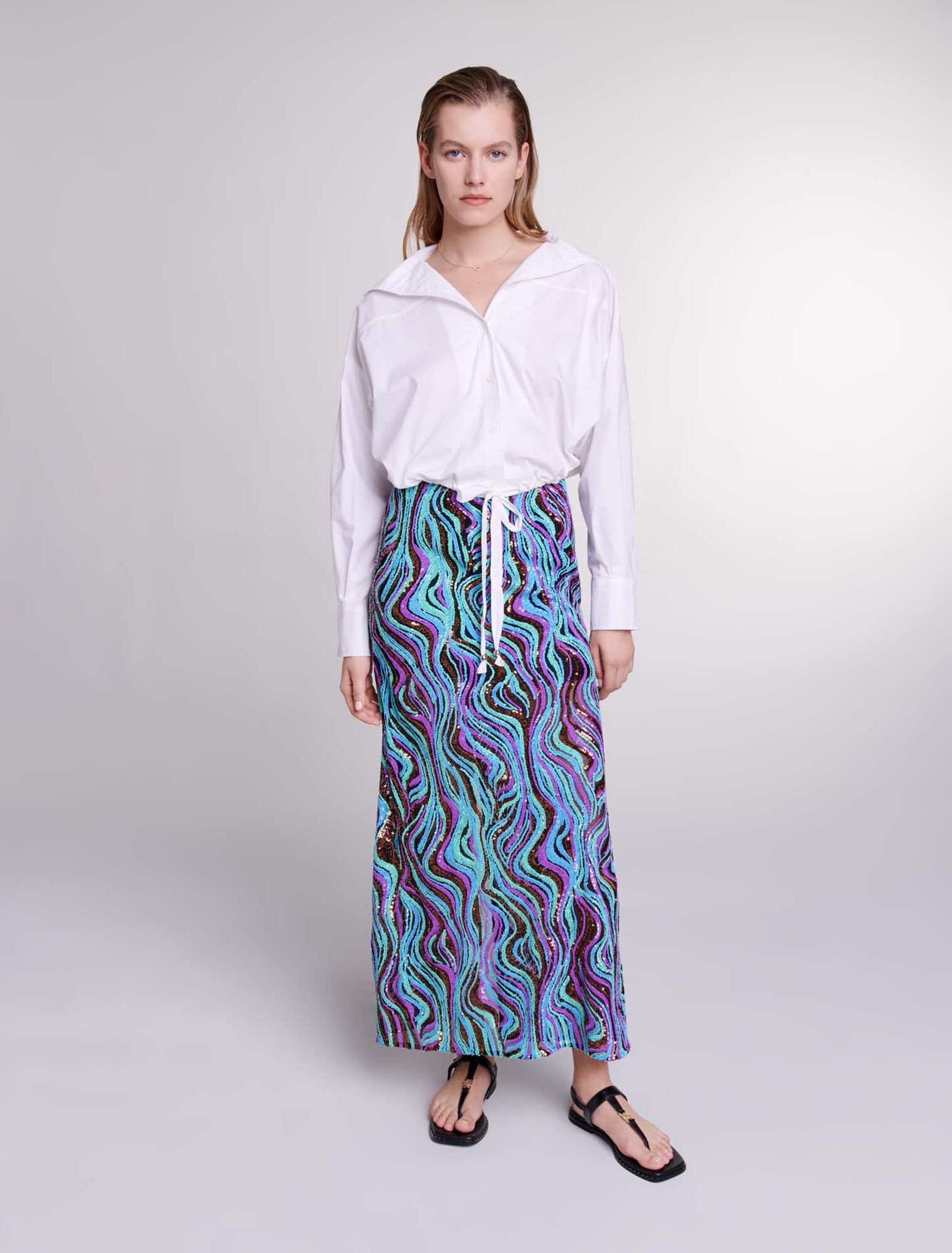 Kurze Bluse aus Baumwolle