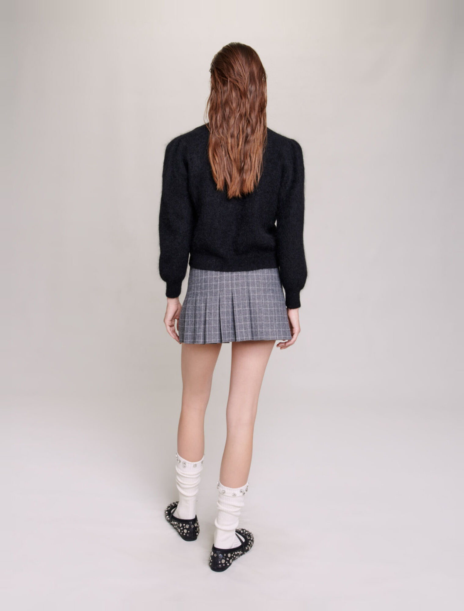 Strickjacke aus Wolle und Mohair