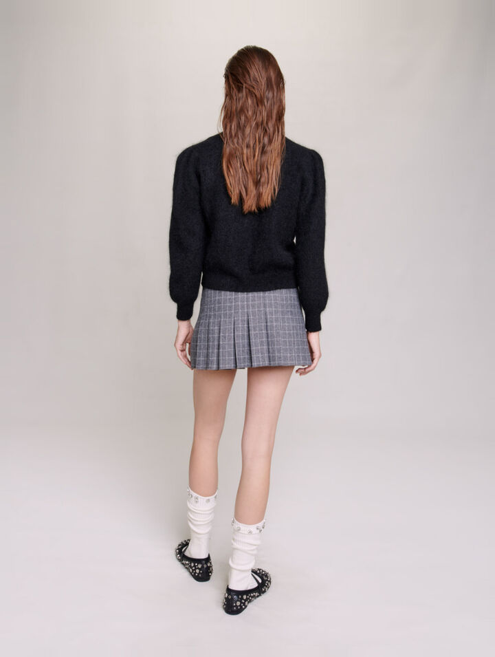 Strickjacke aus Wolle und Mohair