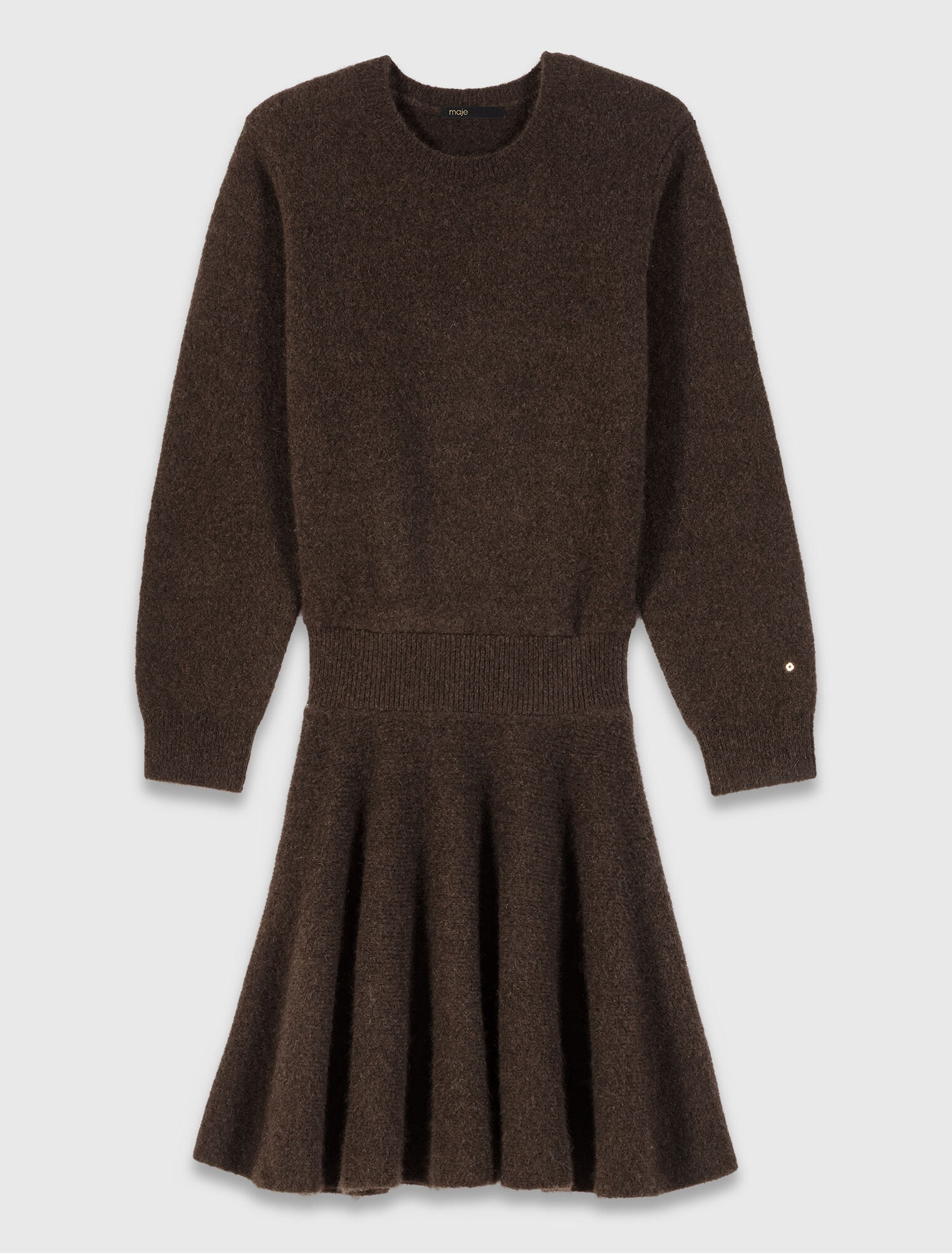 Kurzes Kleid aus Yak-Melange