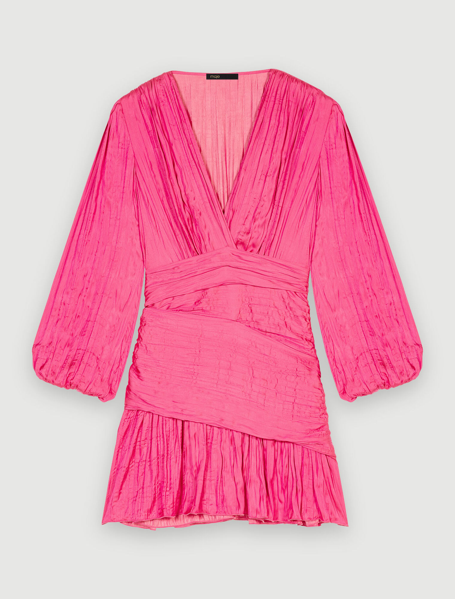 Kurzes drapiertes Kleid