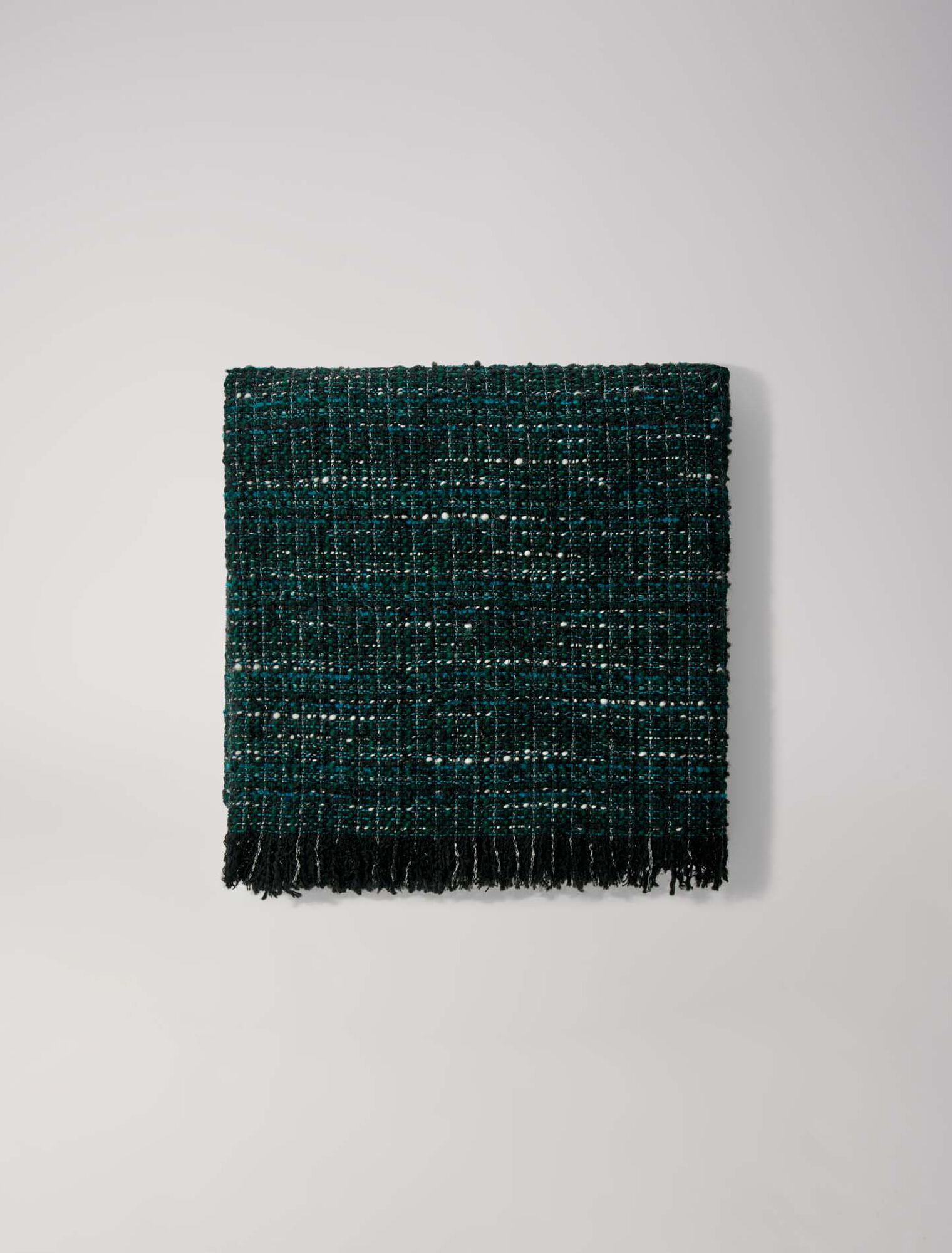 Poncho aus Tweed