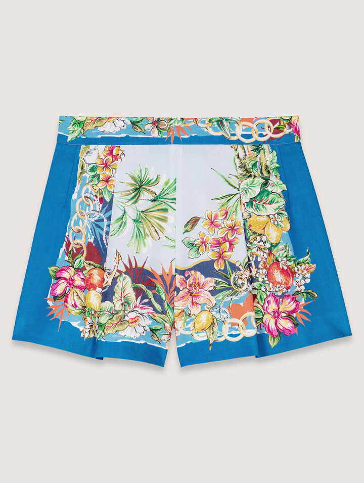 Gemusterte Shorts