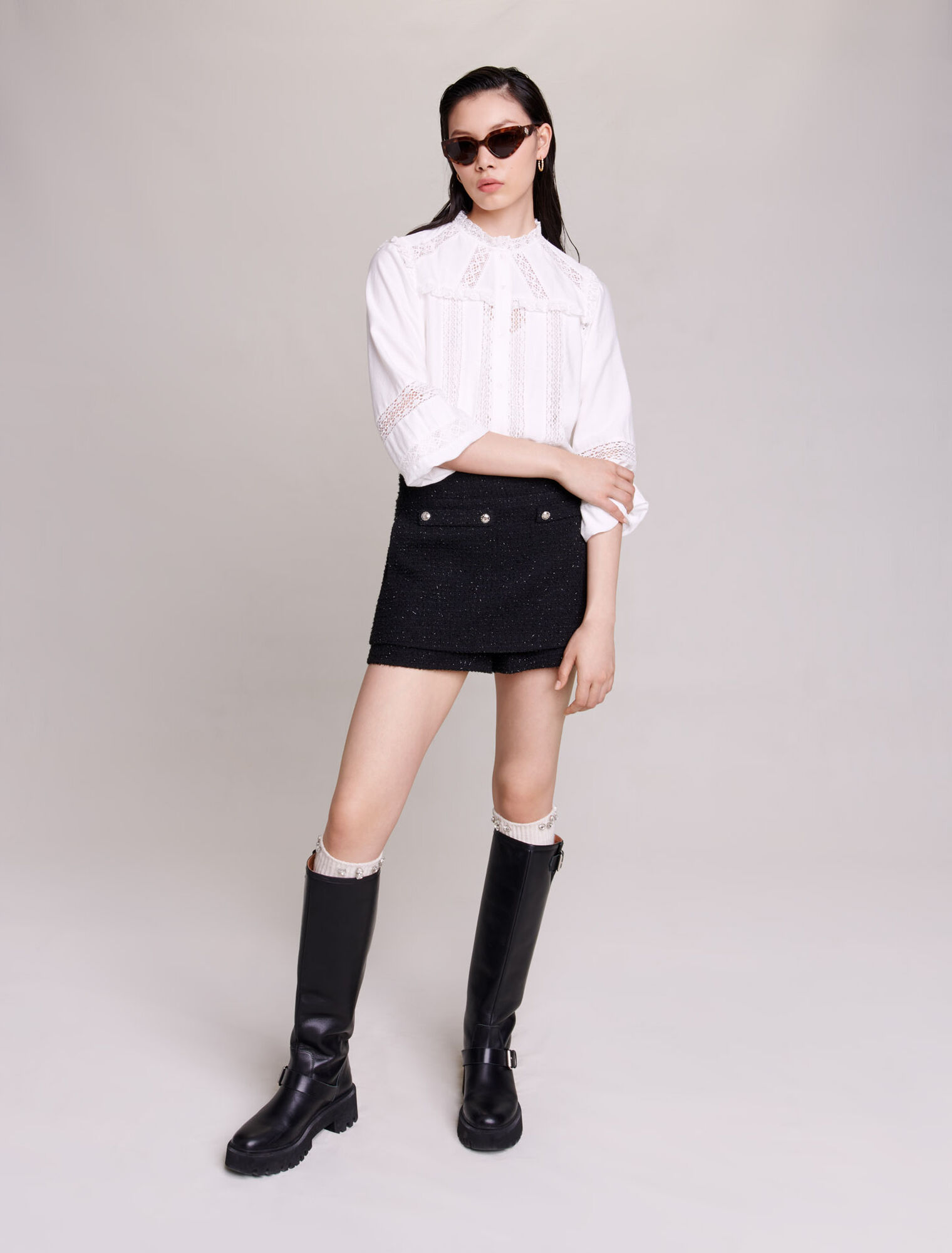 Tweed-Shorts