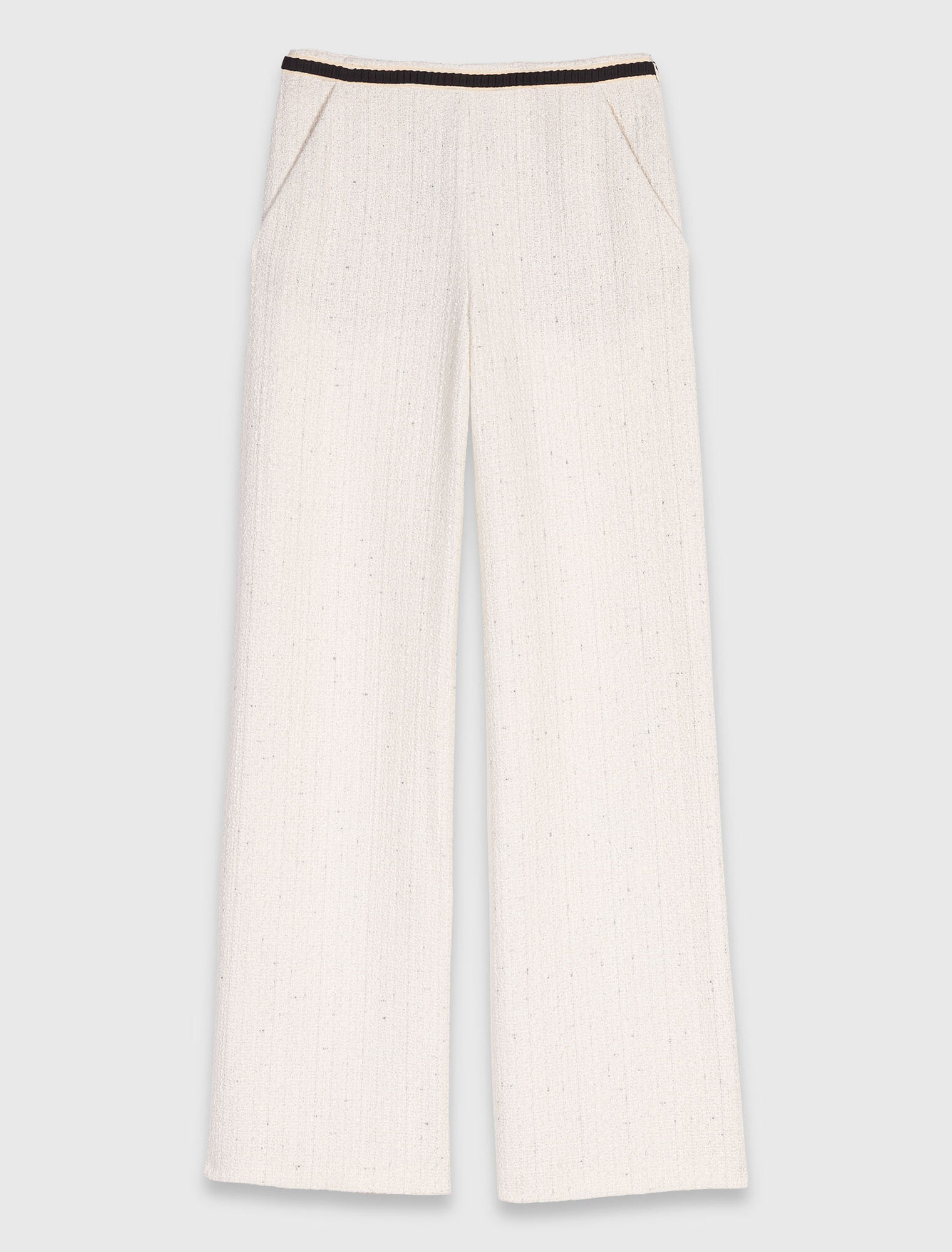 Weite hose in Tweed-Optik