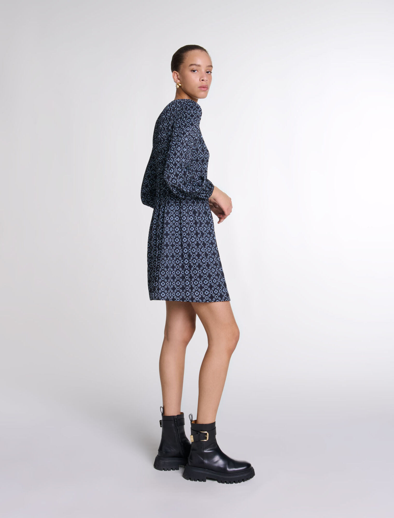Lederstiefeletten mit Schnalle