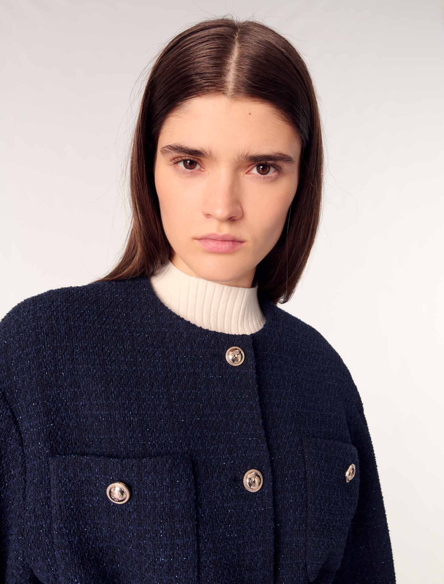 Jacke 4 Taschen aus Tweed