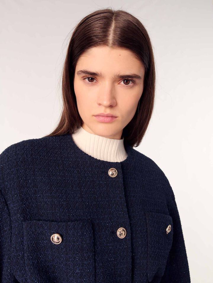 Jacke 4 Taschen aus Tweed