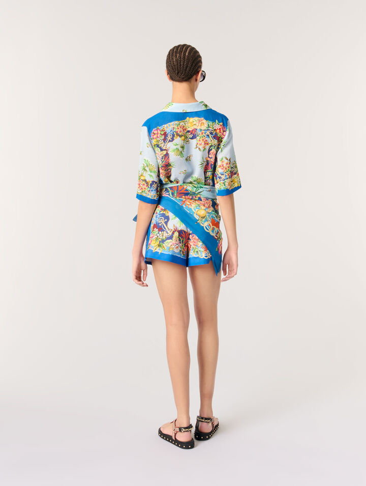 Gemusterte Shorts