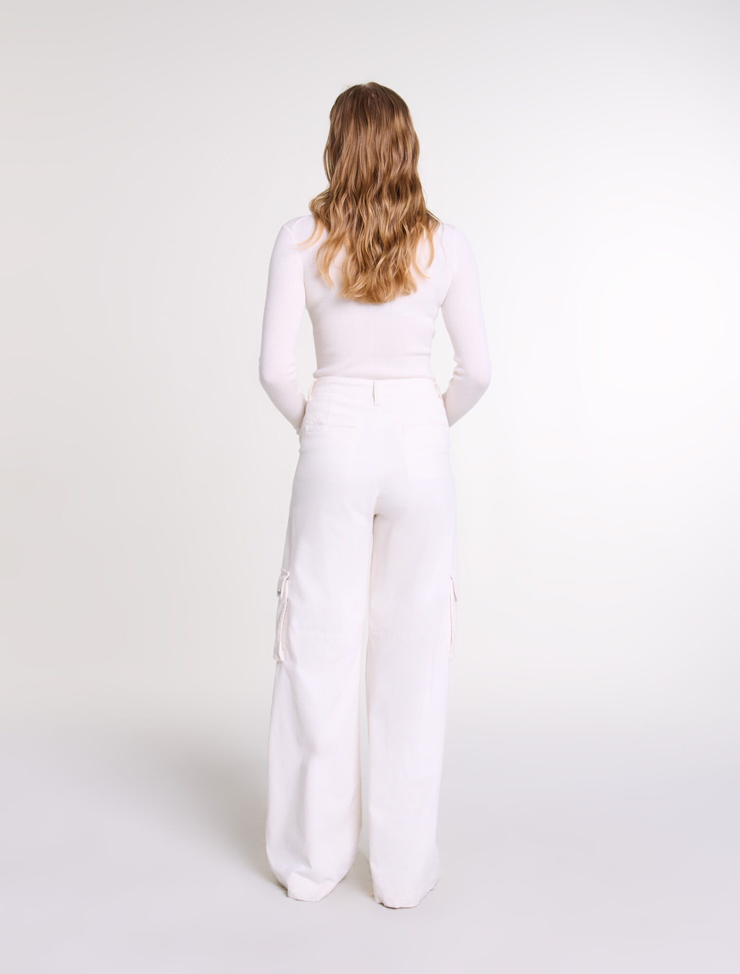 Cargohose aus Velours