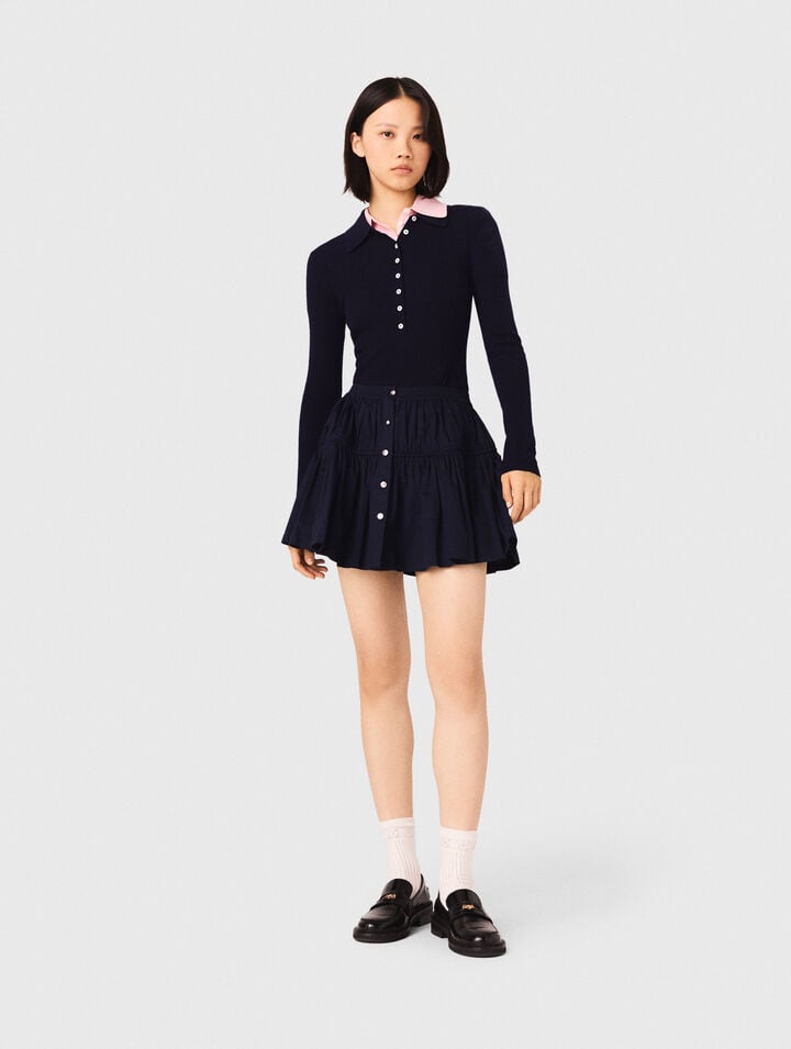 Kurzer Rock mit Gummizug