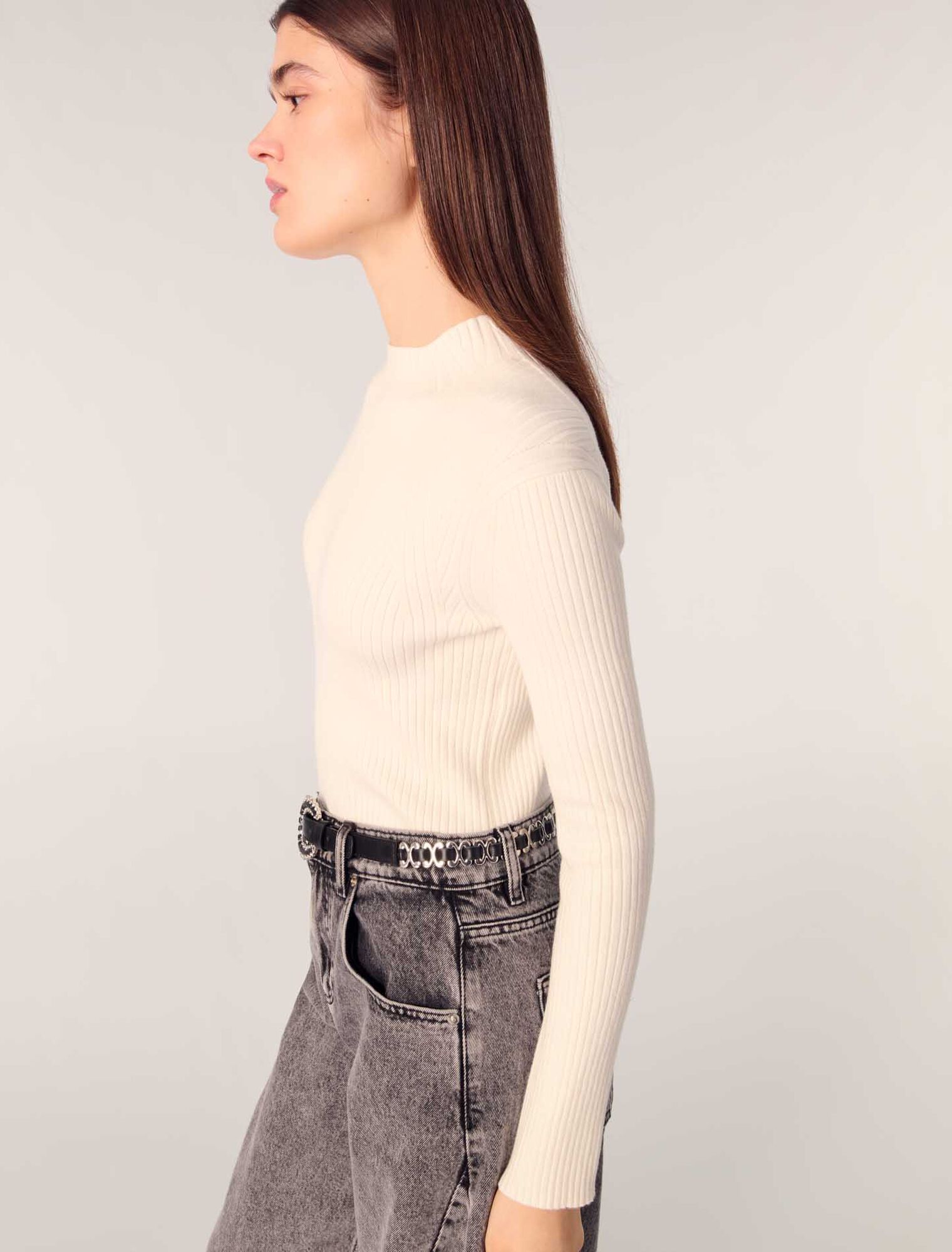 Pullover aus Rippstrick