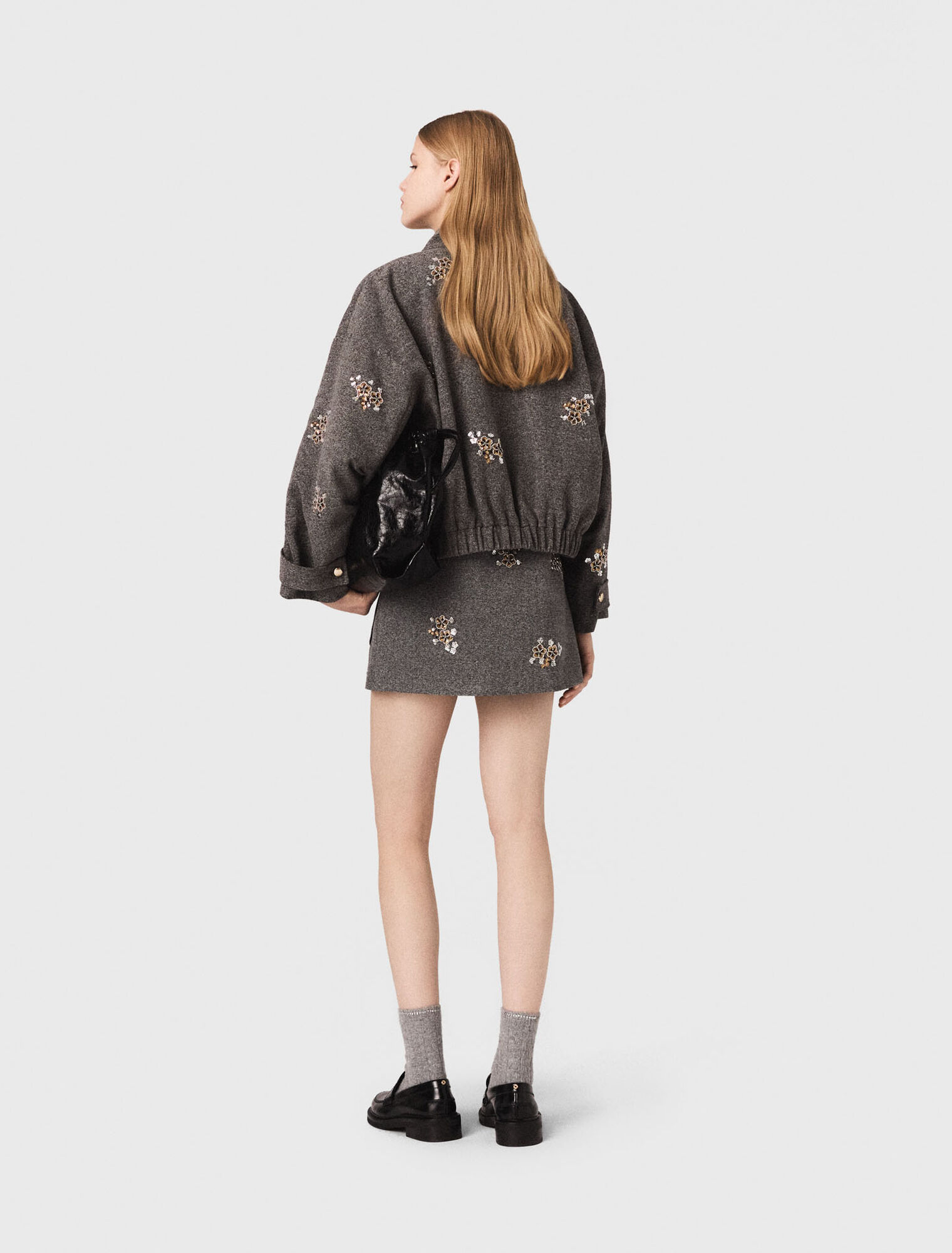 Bestickte Bomberjacke