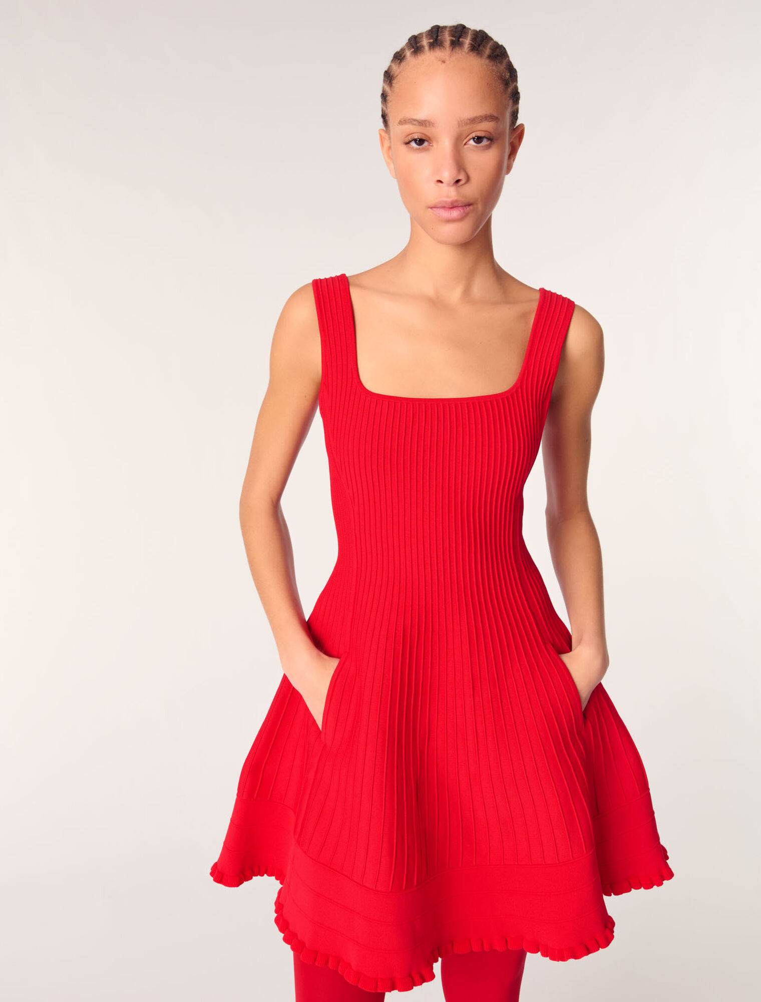 Kurzes Strickkleid