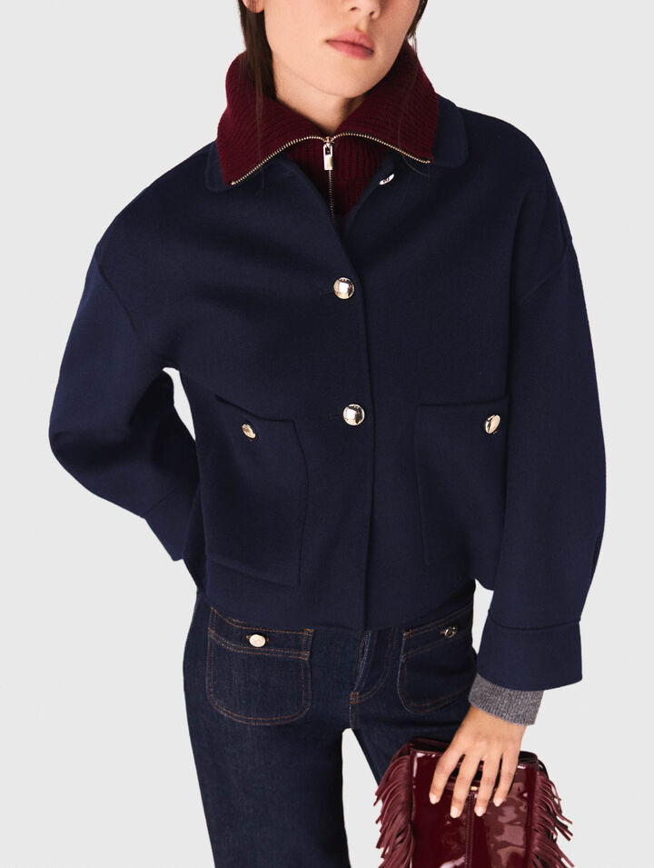 Kurze Wolljacke