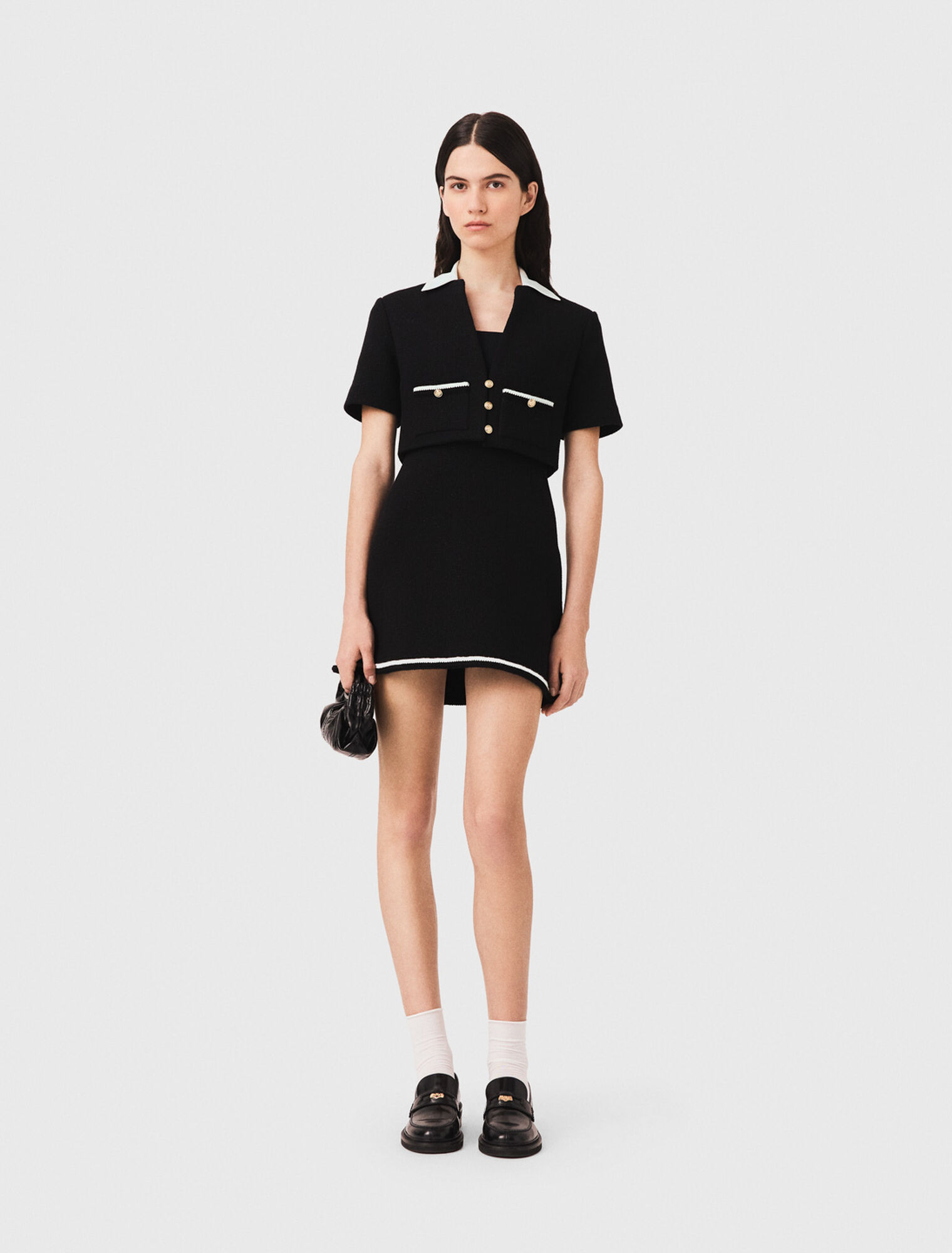 2-in-1 Tweed-Kleid