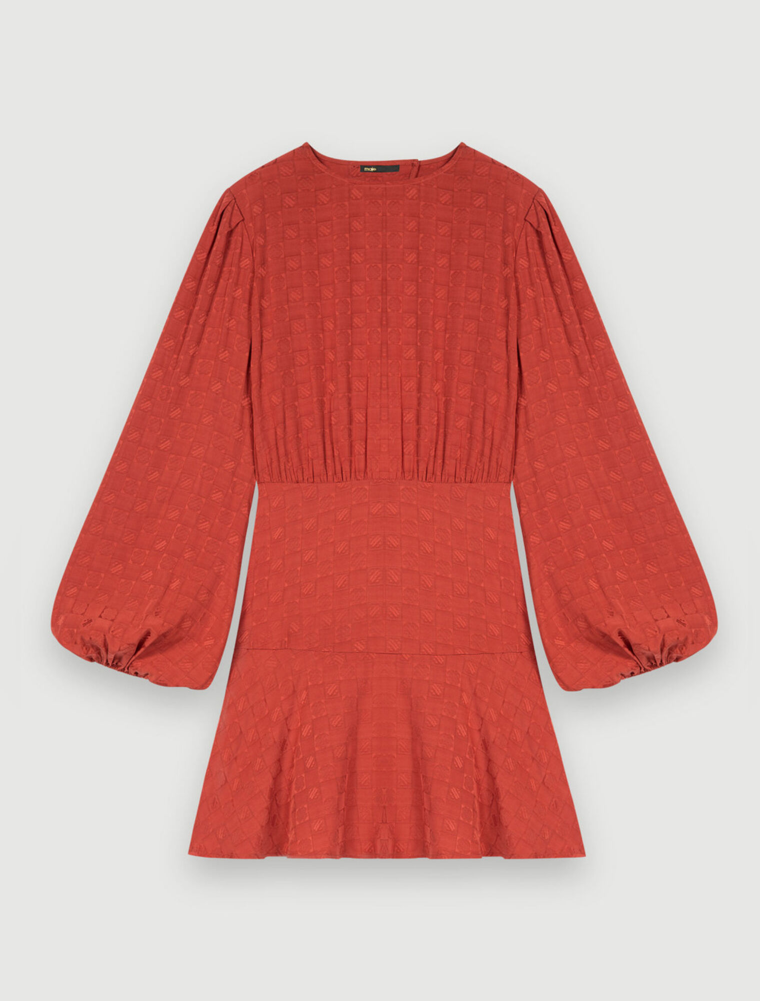 Kleid aus Viskose mit Clover-Jacquard