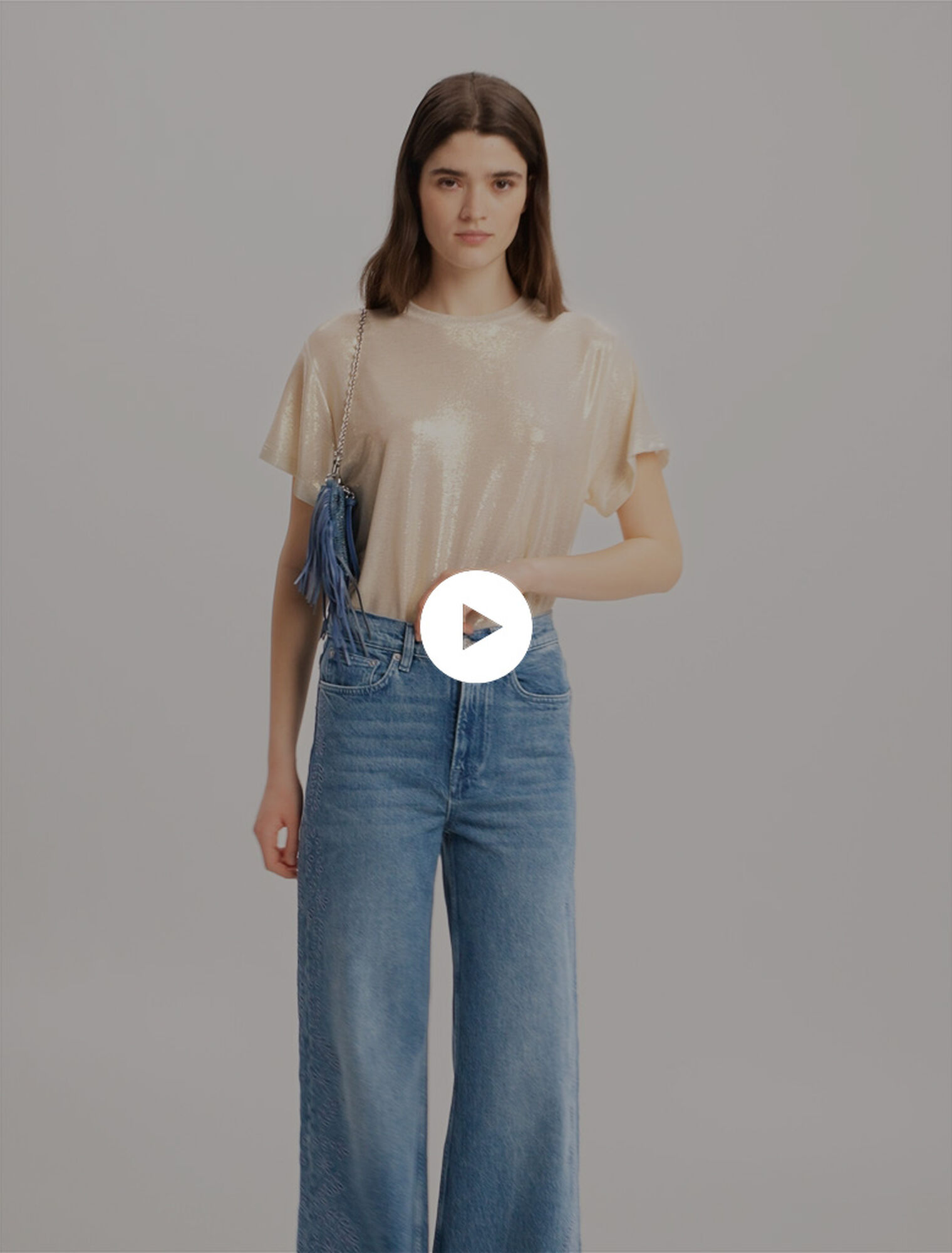 Lamé-T-Shirt