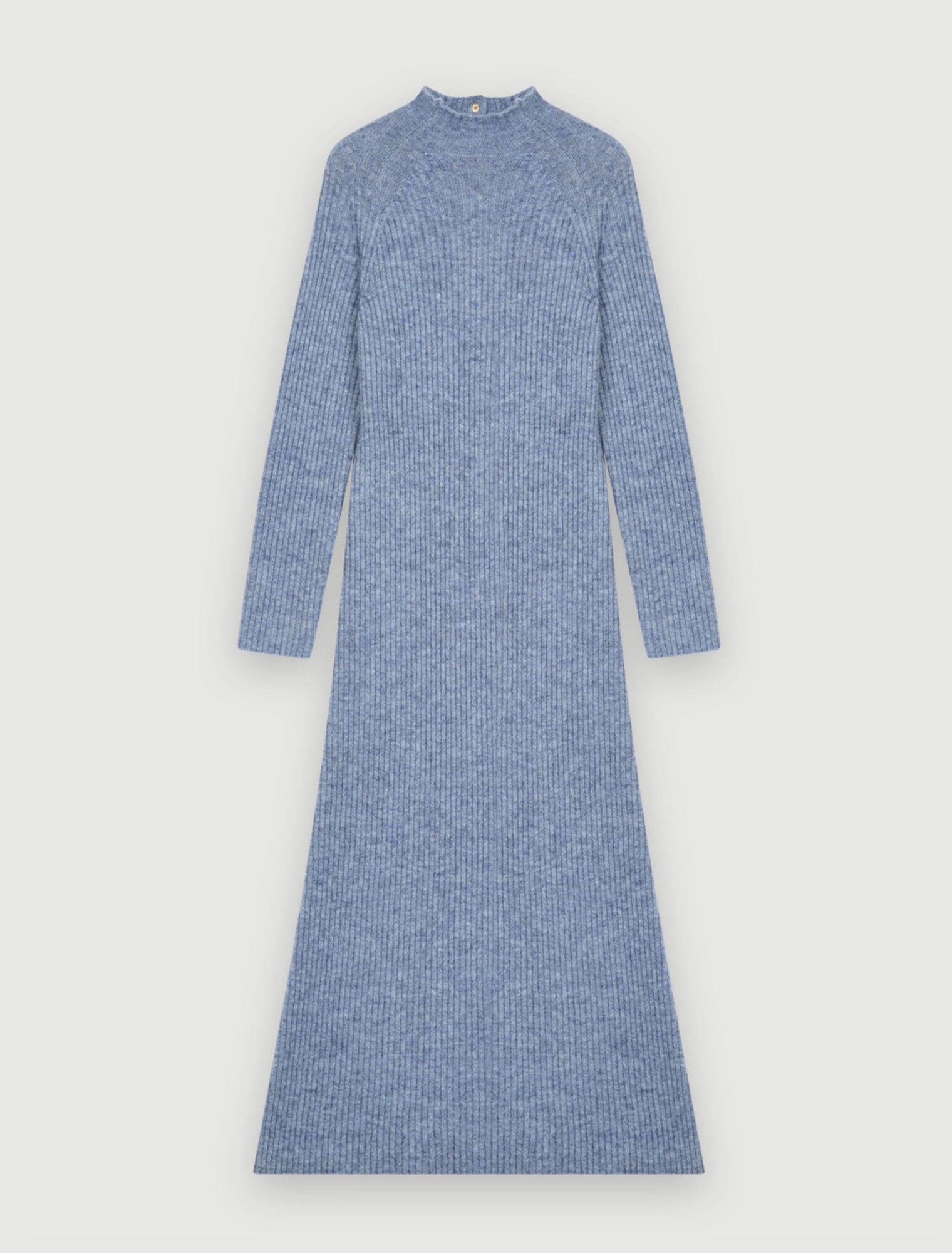Kleid aus Mohair mit Stehkragen