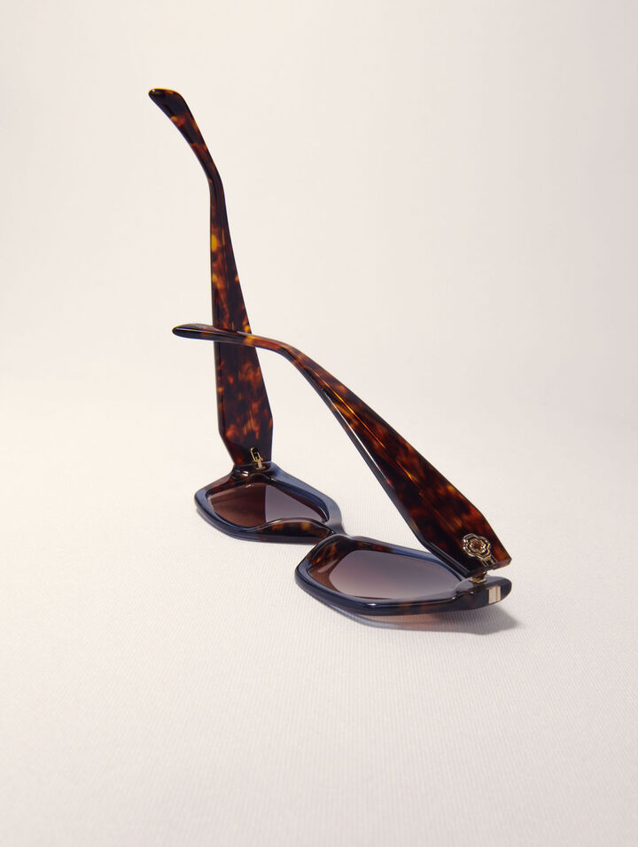 Cat-Eye-Sonnenbrille aus Acetat