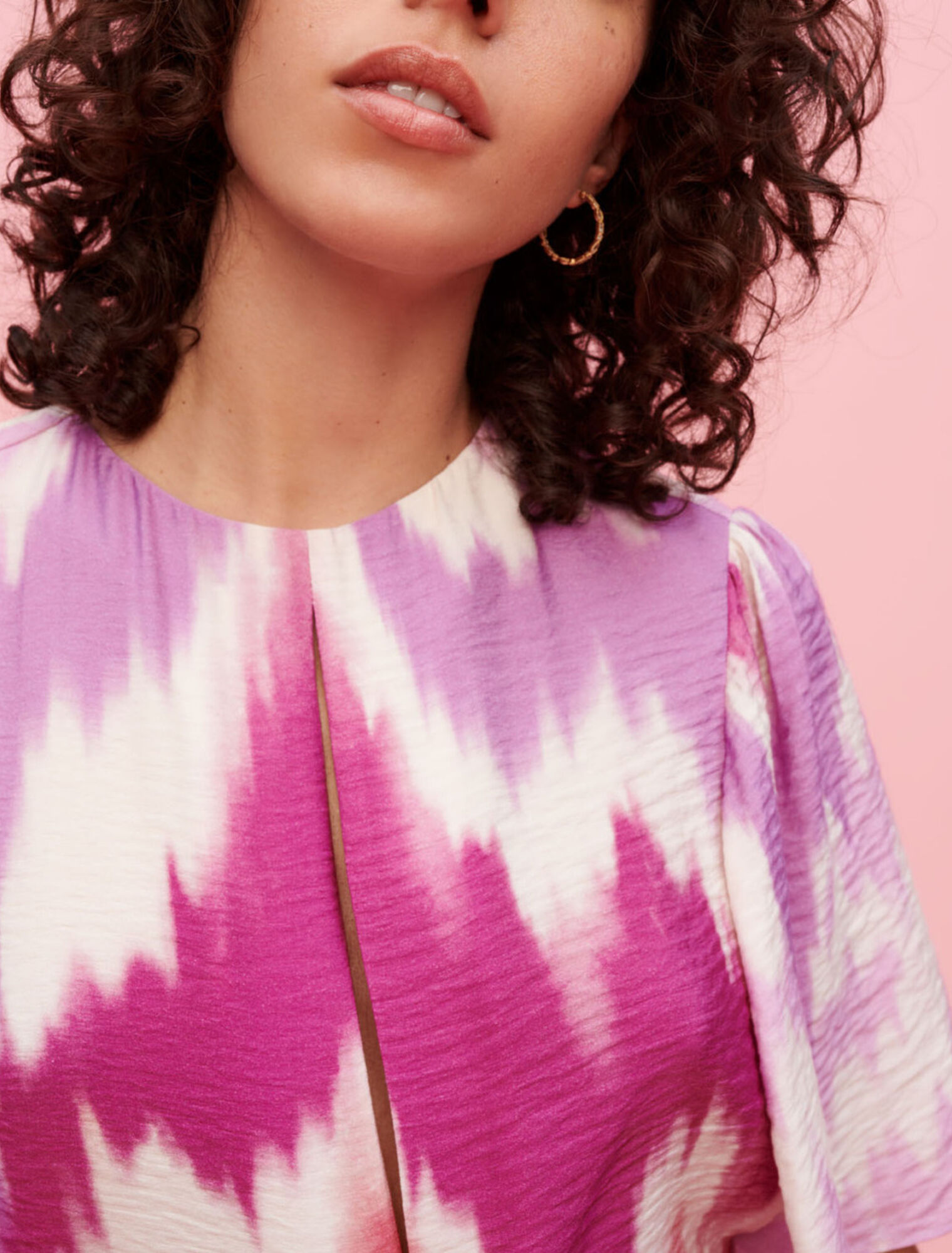Tie and Dye asymmetrisches Kopftuchkleid