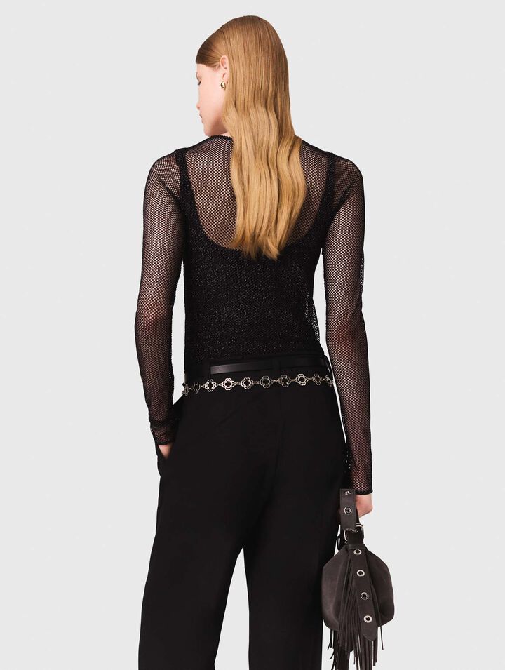 Strass-Top aus Jersey