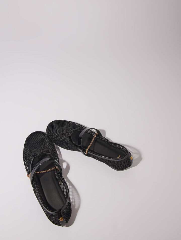 Ballerinas aus Meshgewebe