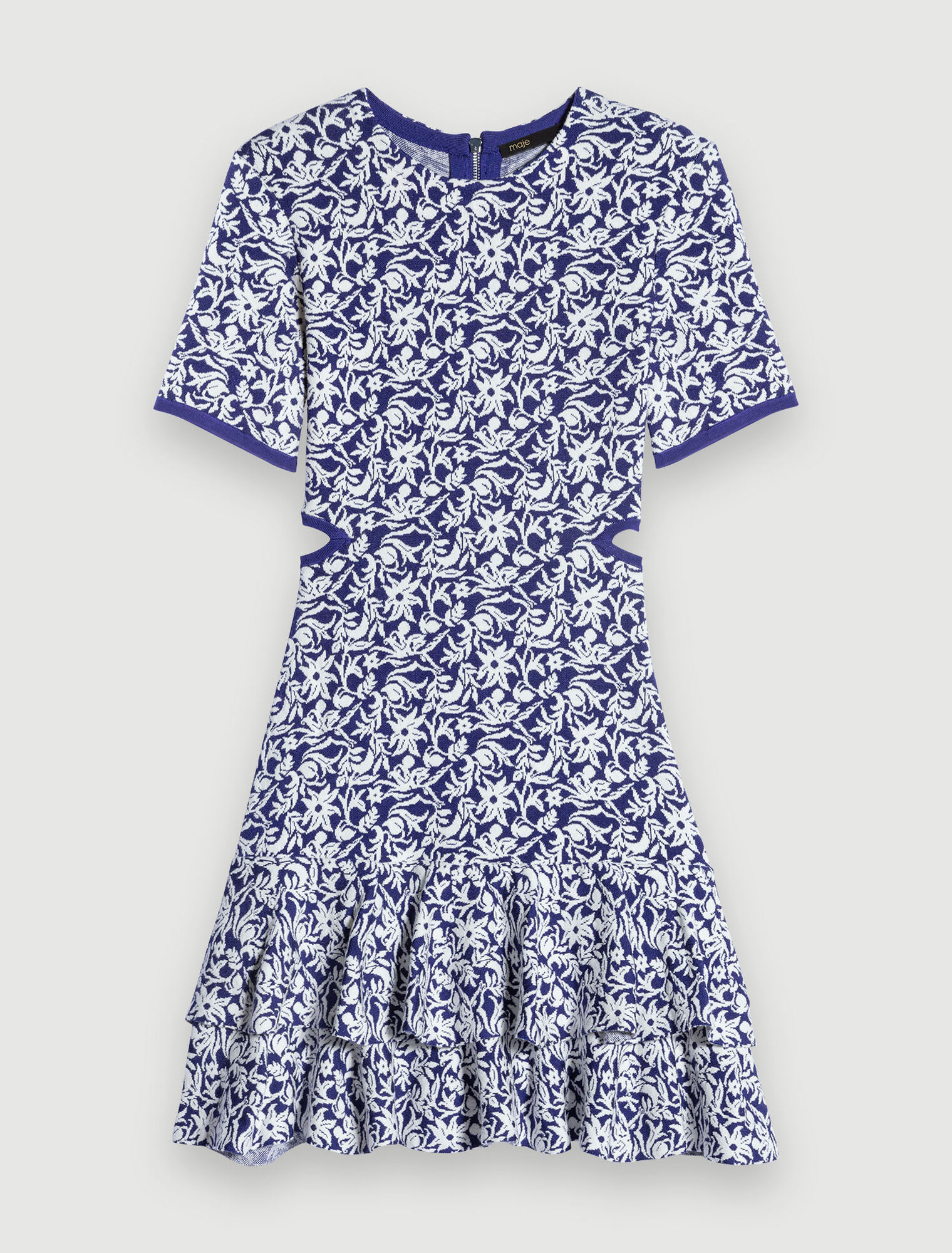 Kurzes Kleid mit Blumenmuster