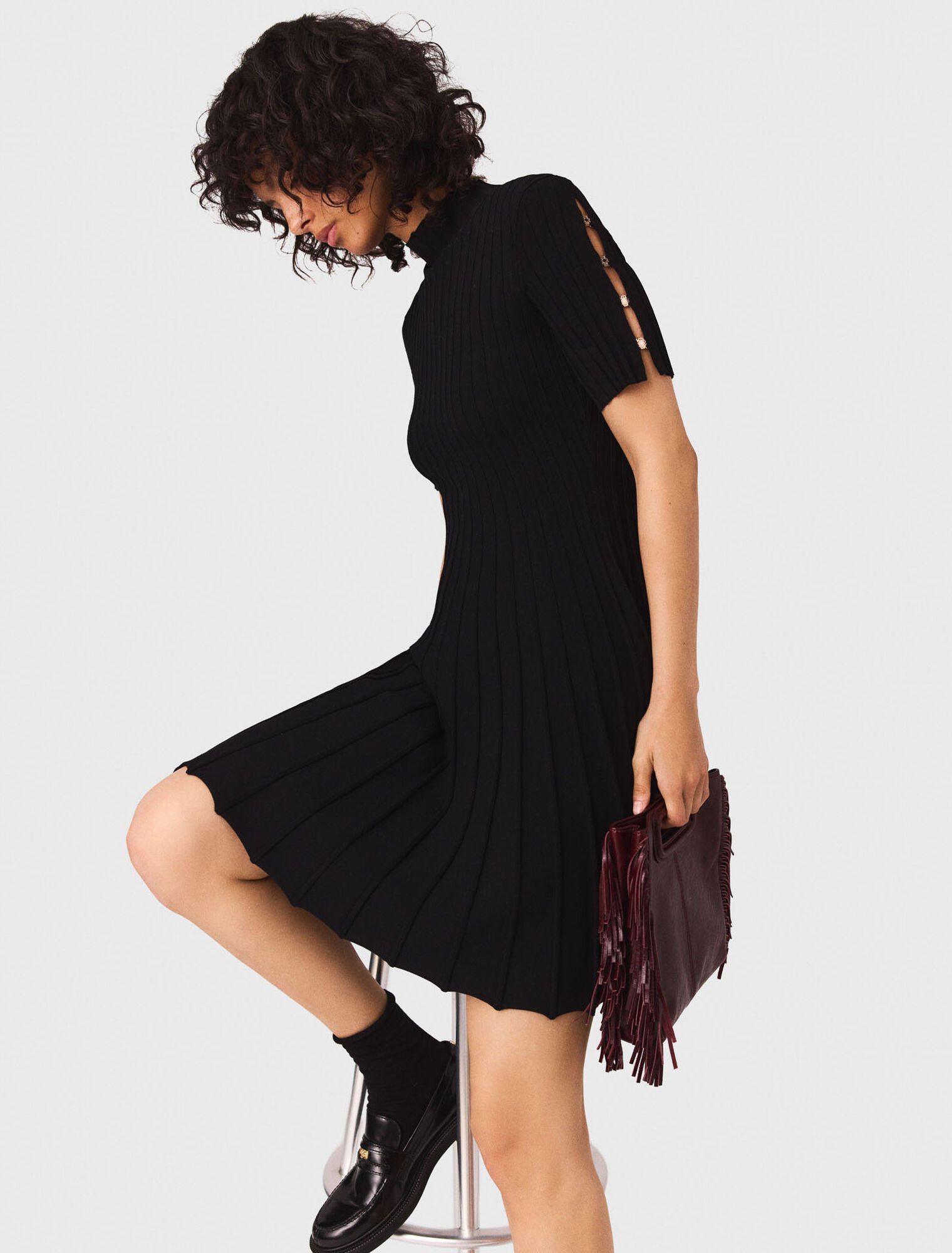 Kurzes Strickkleid