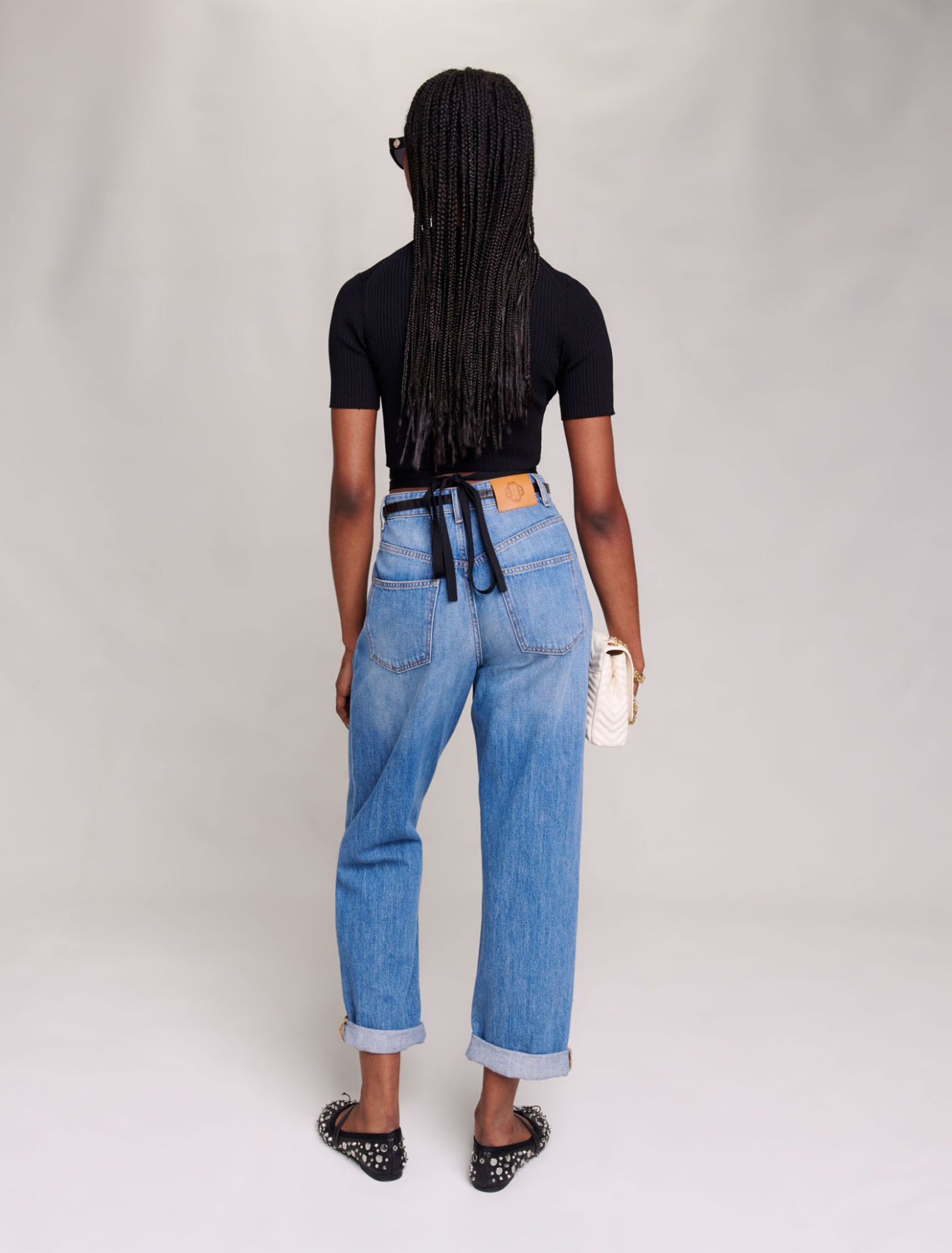 Überkreuztes Crop Top
