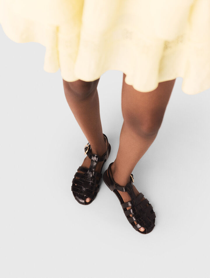 Riemchensandalen aus Leder