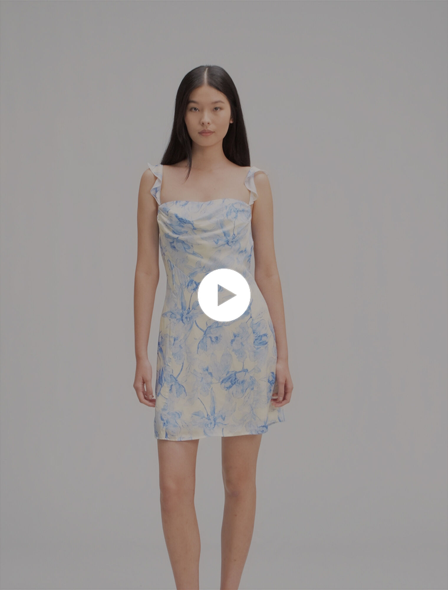 Kurzes bedrucktes Kleid