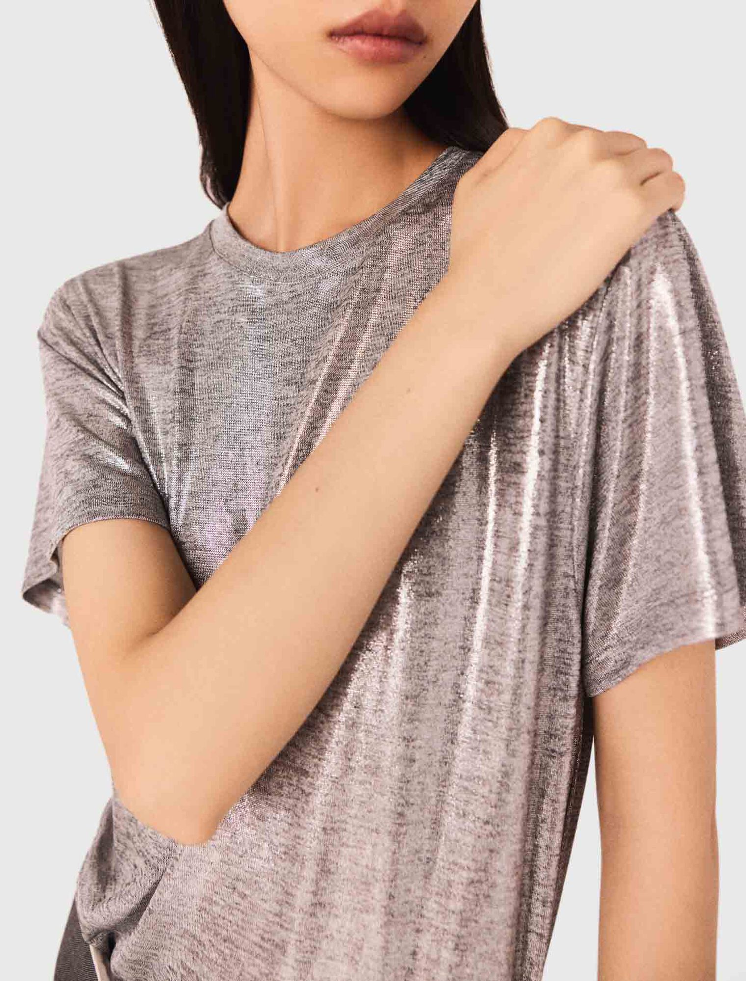 T-Shirt aus Lamé