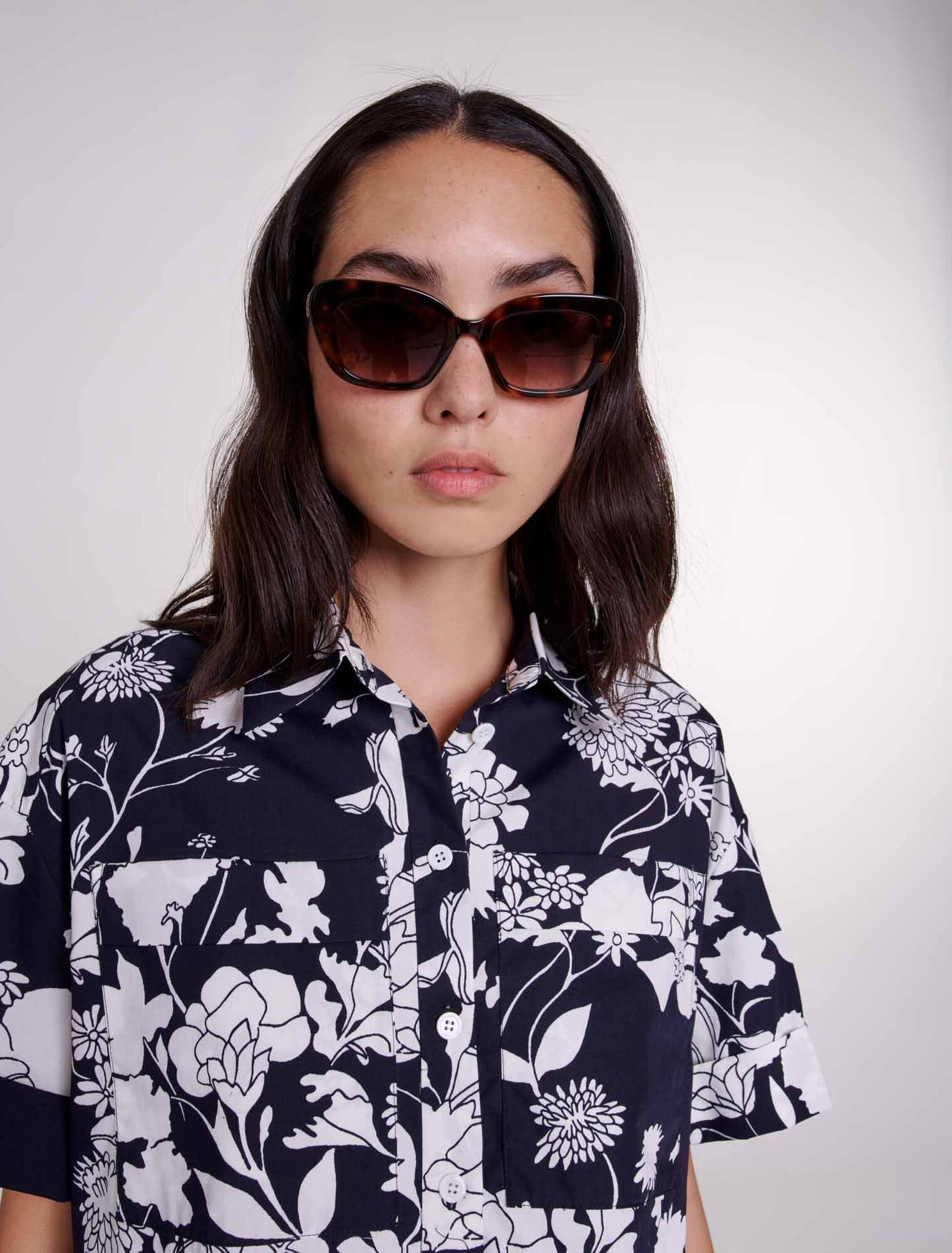 Cat-Eye-Sonnenbrille aus Acetat