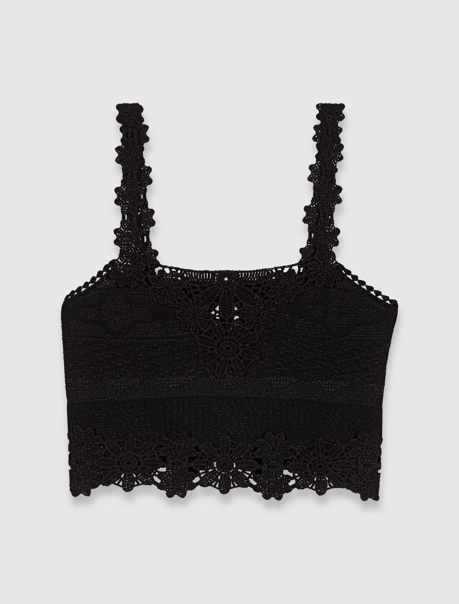 Kurzes Top mit Gipüre