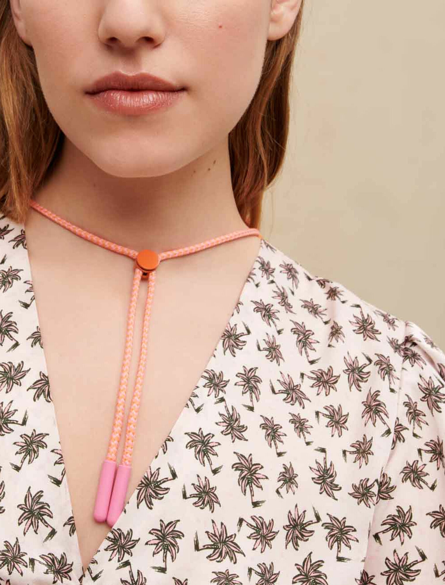 Kleid mit Palmenprint