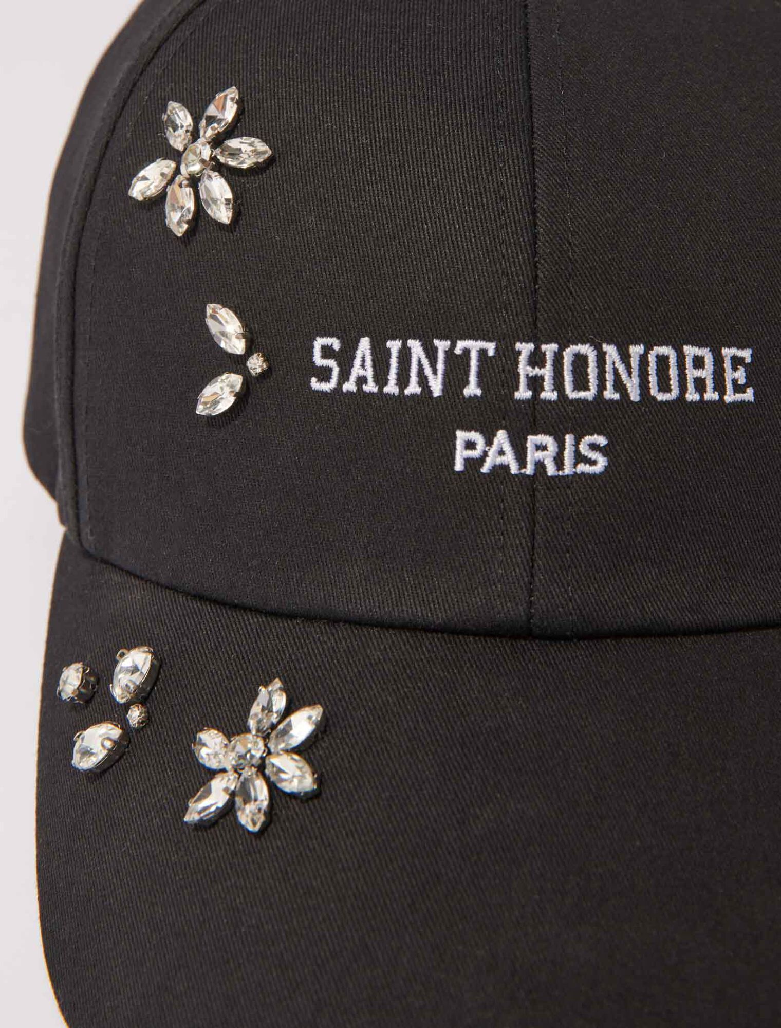 Cap aus Baumwolle mit Strass