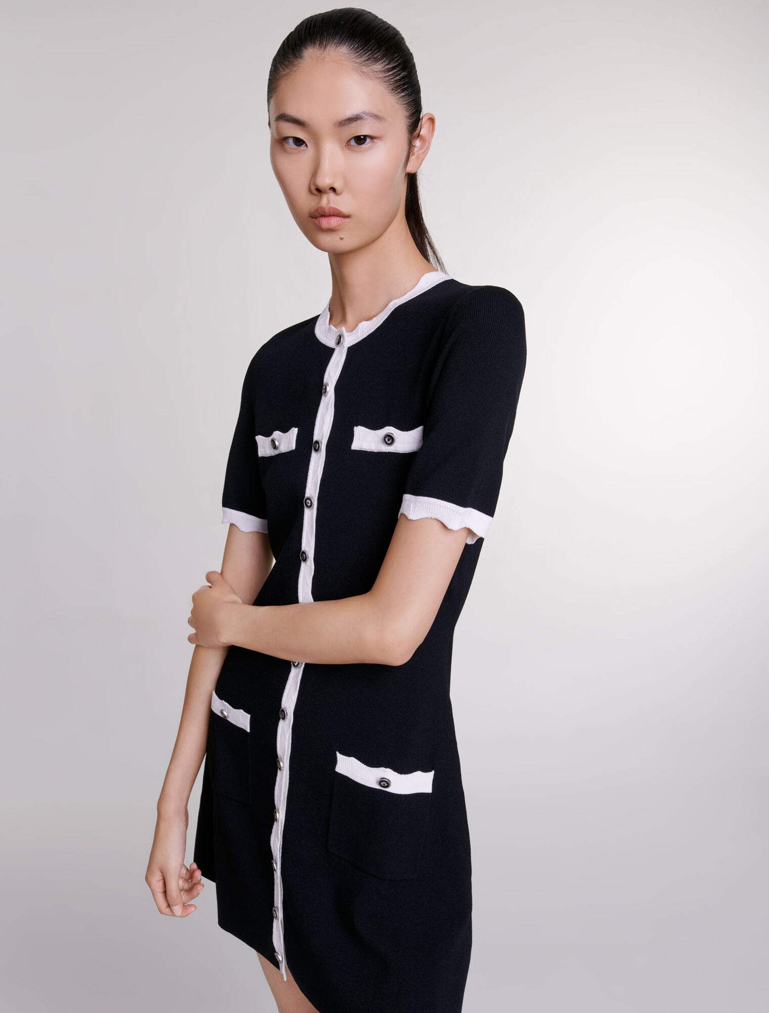 Kurzes Strickkleid