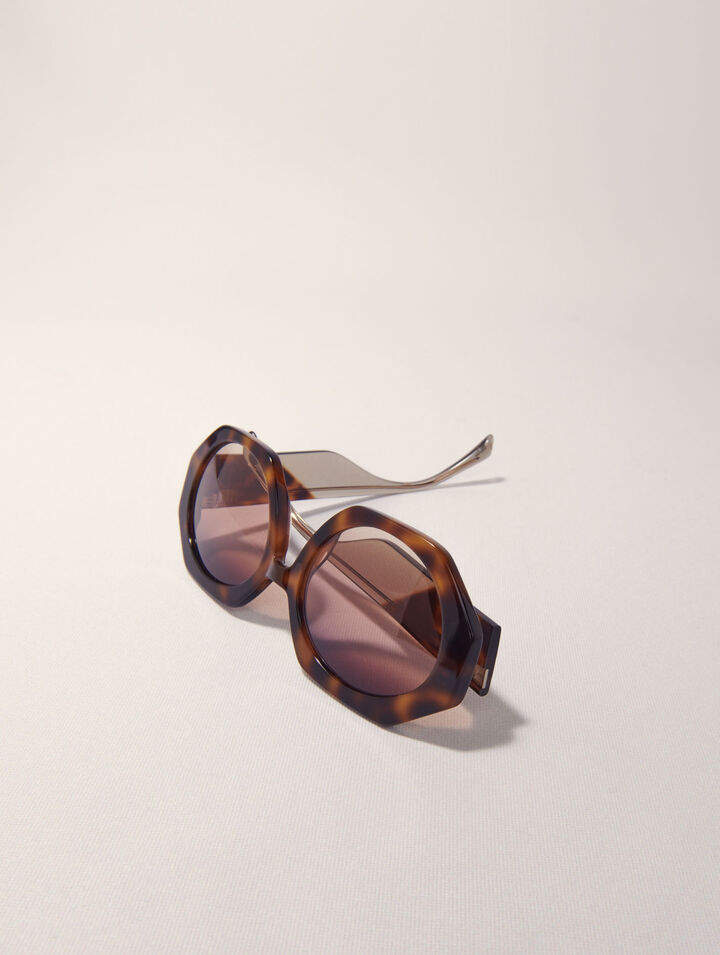 Runde Sonnenbrille aus Acetat