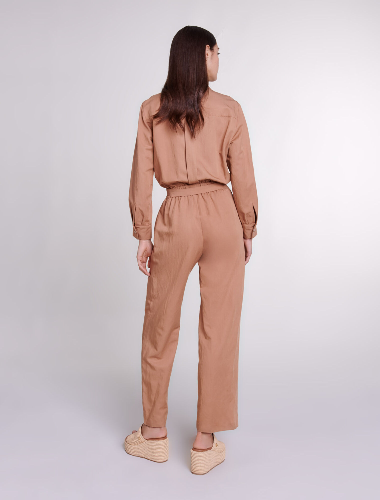 Hosenoverall aus Leinenmischgewebe