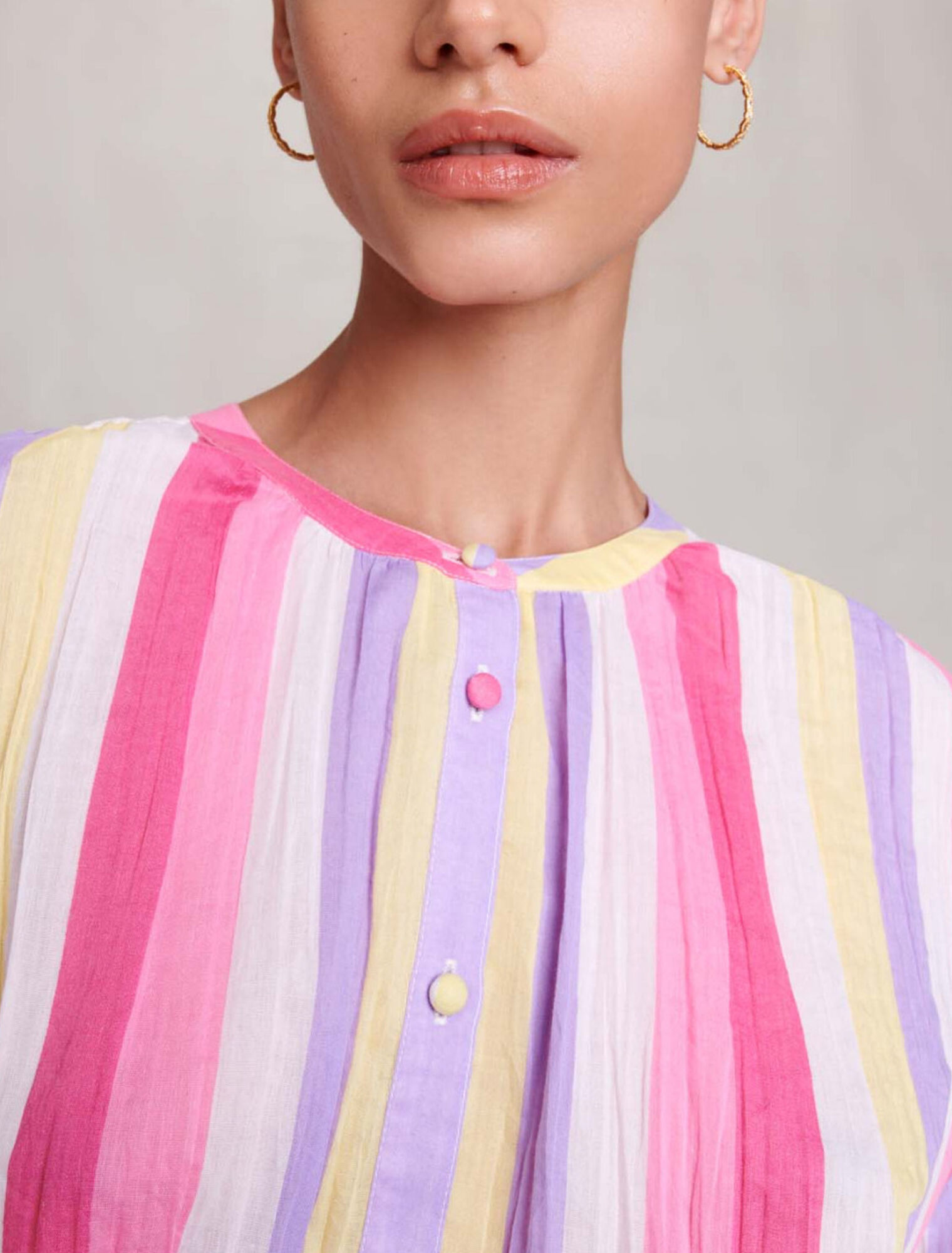 Gestreifte Oversize-Bluse