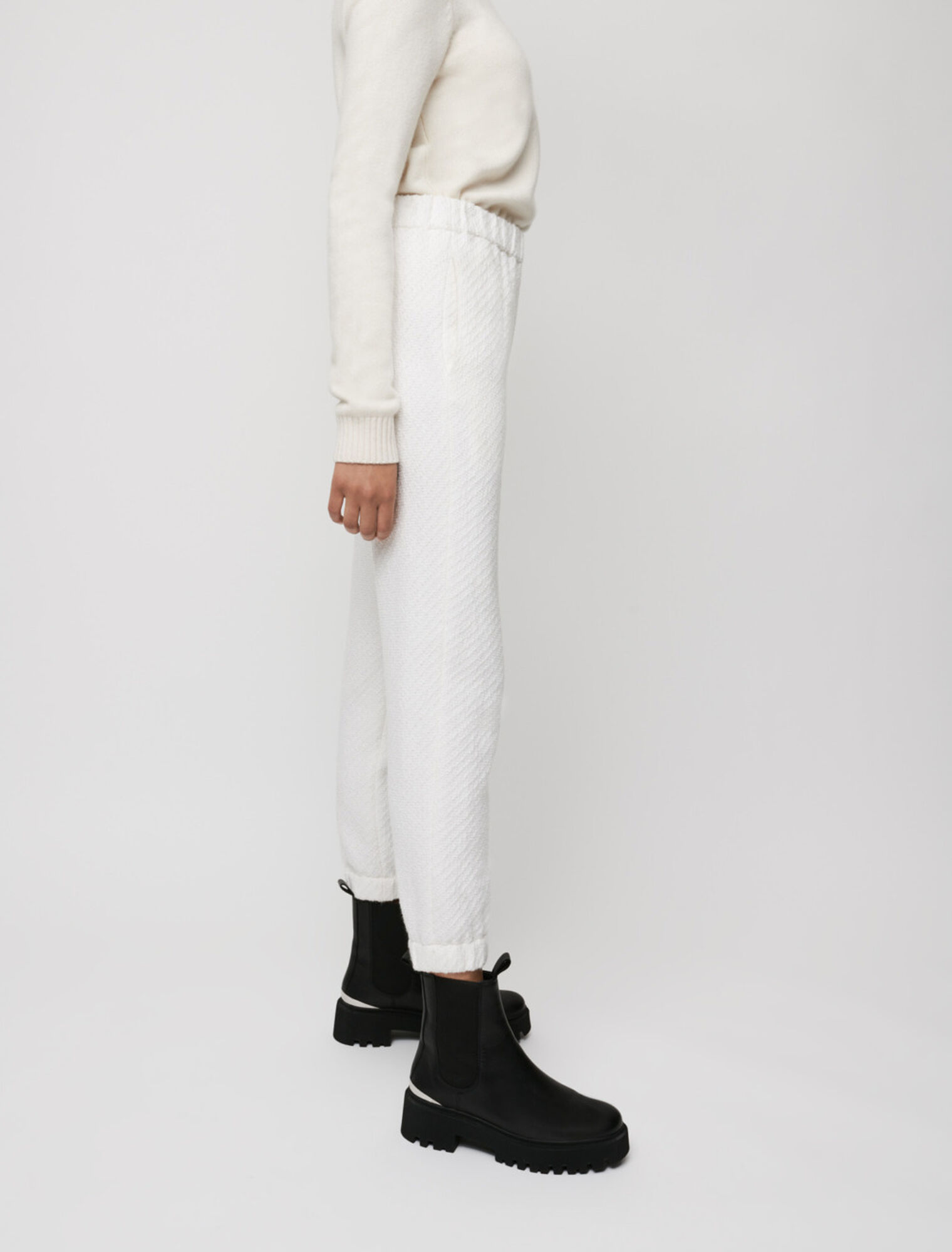 Jogginghose in Tweed-Optik