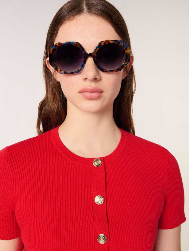Runde Sonnenbrille aus Acetat