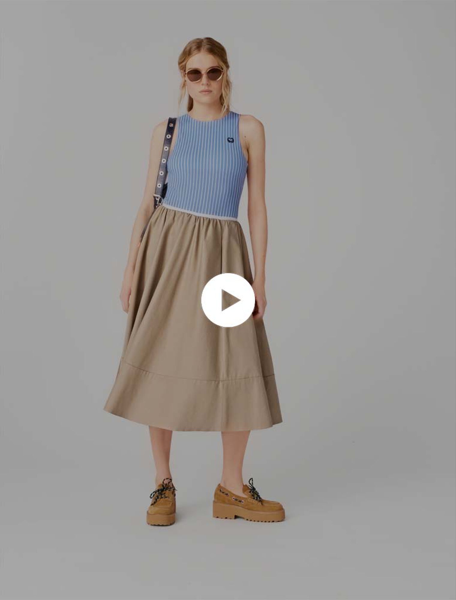 Halblanger Baumwollrock