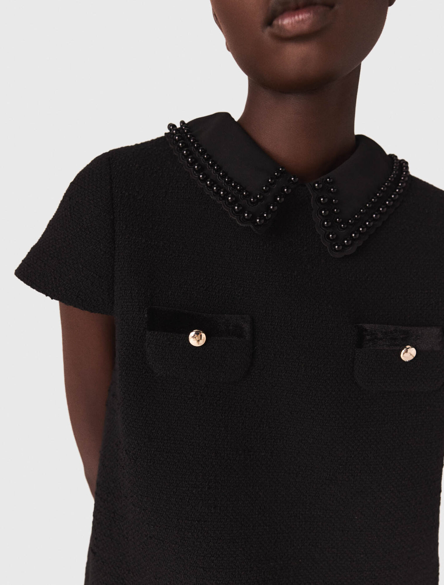 Kurzes Kleid aus Tweed