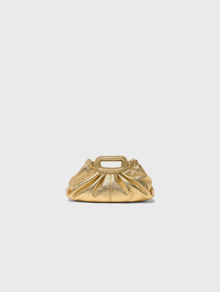 Milpli Mini-Clutch aus Metallicleder