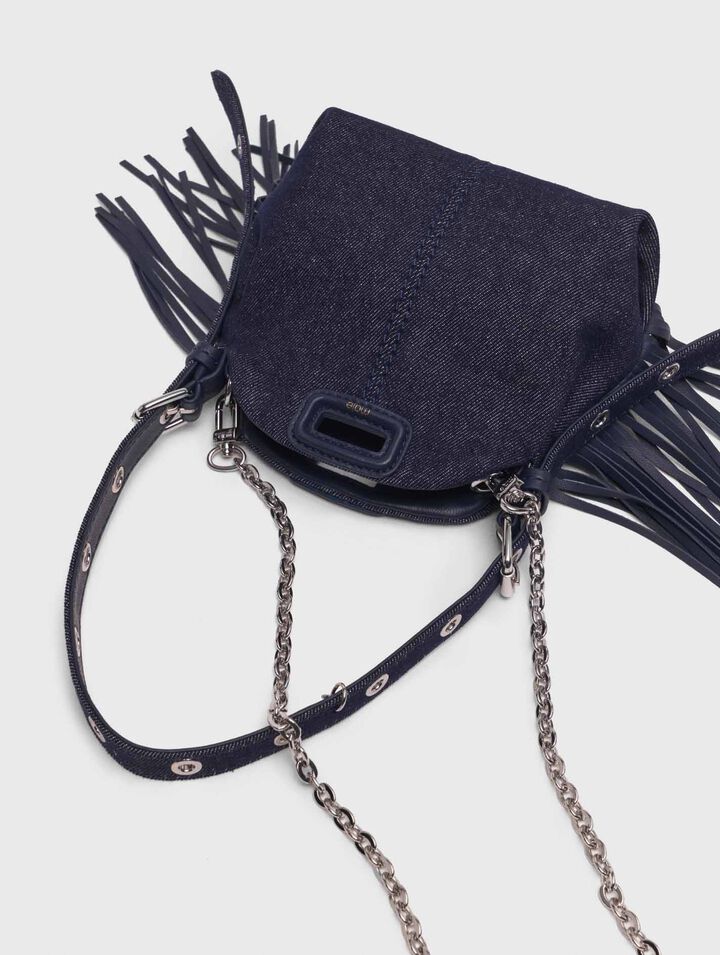 Miss M Micro-Tasche aus Denim